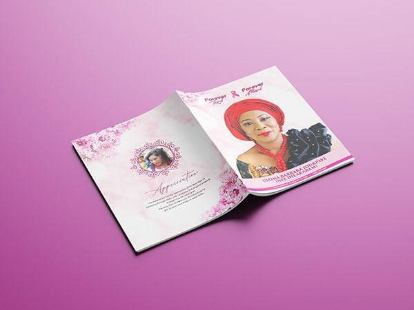 Custom Square Funeral Brochure Print - funeral printing Lagos Nigeria - High Quality Digital Printing Services Square Funeral Brochure - brochure printing Lagos Nigeria - funeral printing Lagos Nigeria - Professional Printing Services